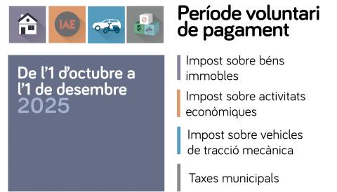 Període voluntari de pagament de tributs 2025